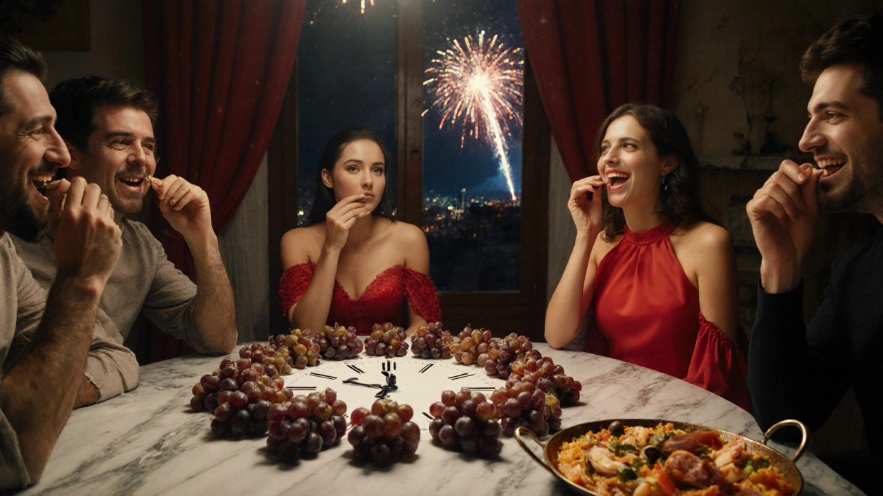 Испанский Новый год: двенадцать виноградин и пайела на праздничном столе