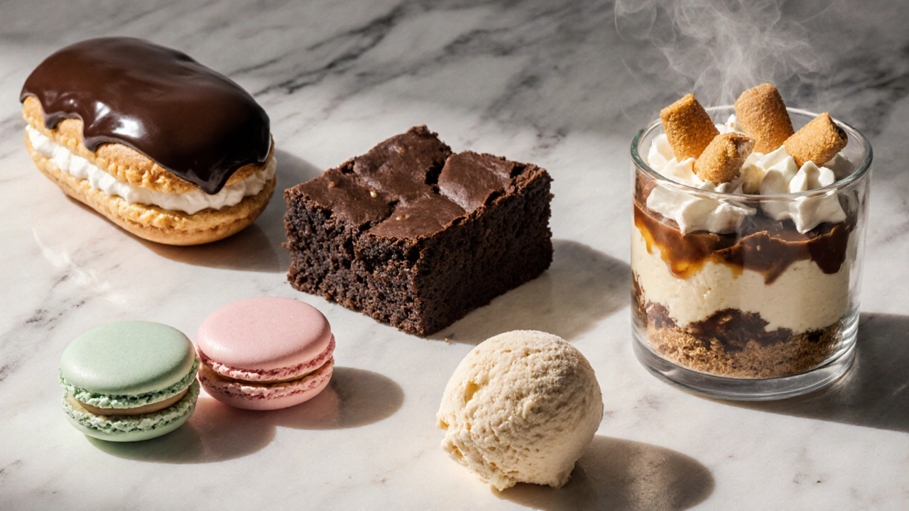 Какие 5 кондитерских изделий стоит выбрать для десертов и как подобрать к ним ингредиенты