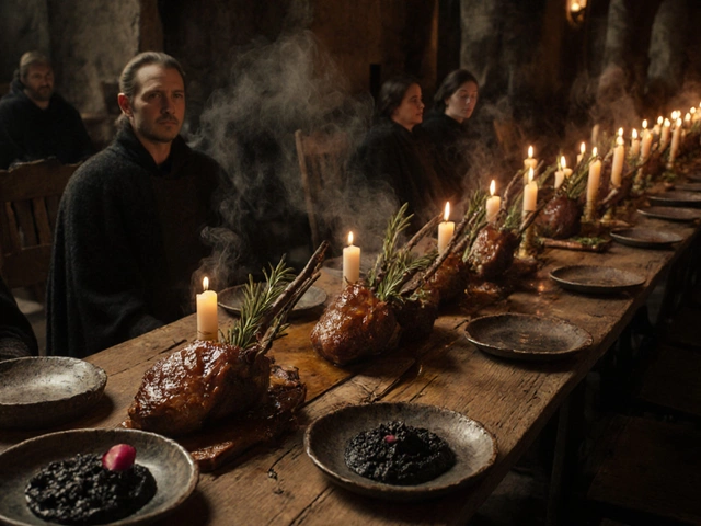 Какие блюда подают на столе в «Доме Дракона» на Новый год 2025?