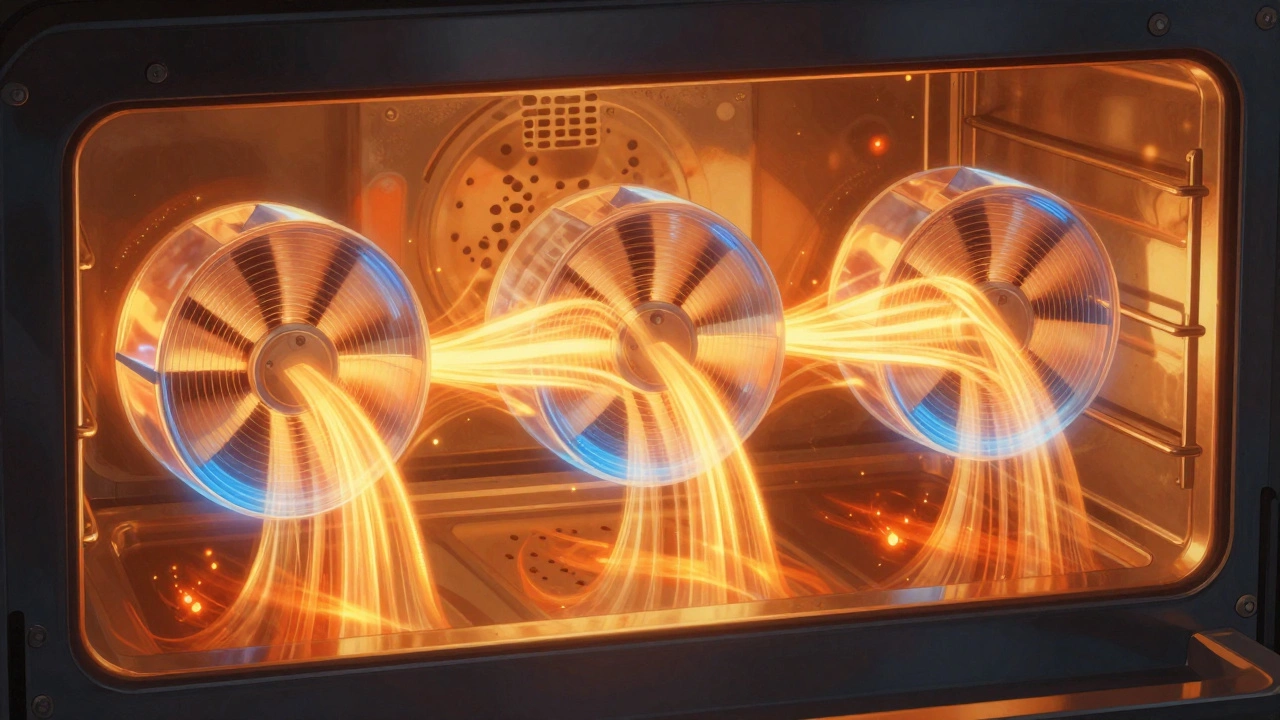 Визуализация циркуляции тепла в камере духовки